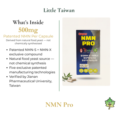 Little Taiwan NMN Pro-60 Capsules Per Bottle