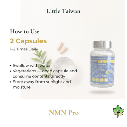 Little Taiwan NMN Pro-60 Capsules Per Bottle