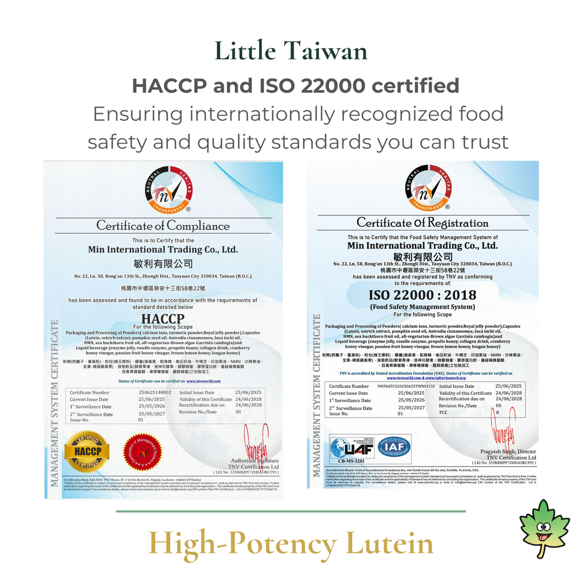 Little Taiwan High-Potency Lutein -60 Caps