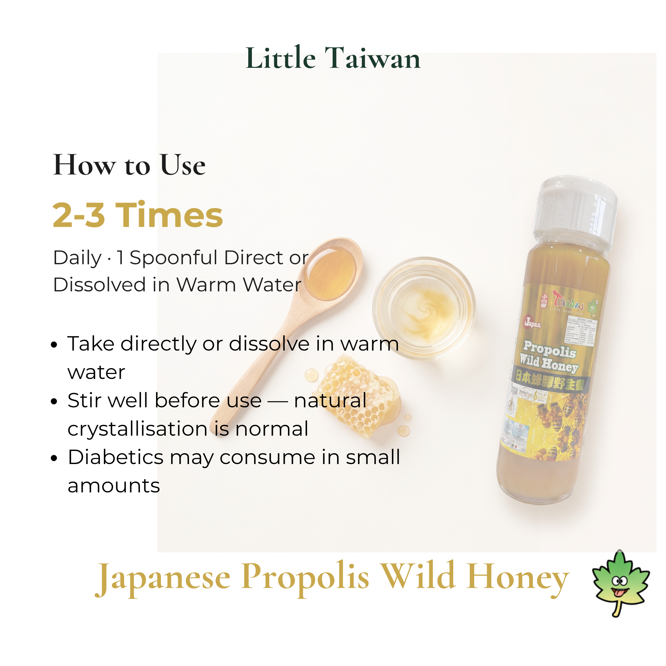 Little Taiwan Japanese Propolis Wild Honey
