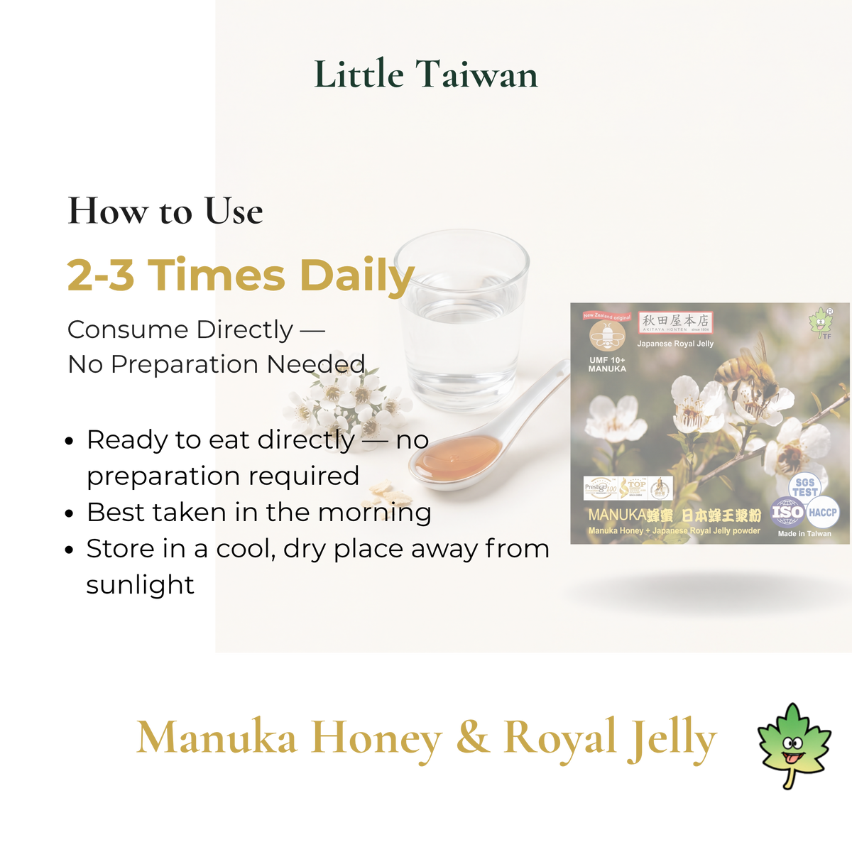 Little Taiwan Manuka Honey & Royal Jelly UMF10+