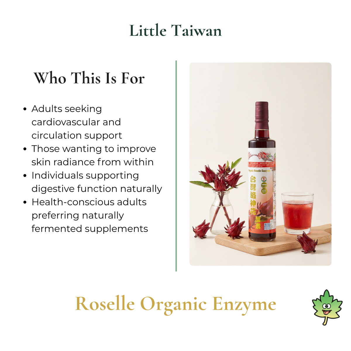 Little Taiwan Roselle Organic Enzyme 500ml